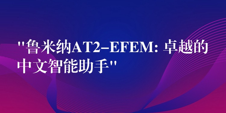 “魯米納AT2-EFEM: 卓越的中文智能助手”