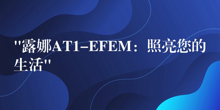 “露娜AT1-EFEM：照亮您的生活”