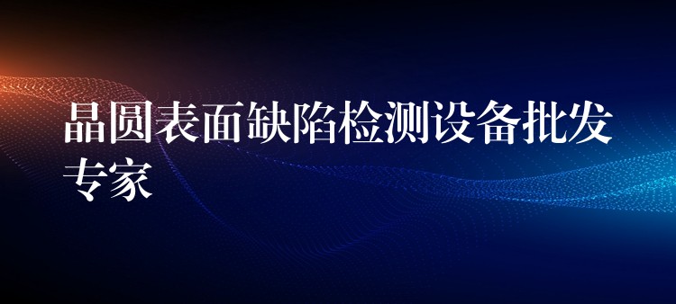 晶圓表面缺陷檢測設備批發專家